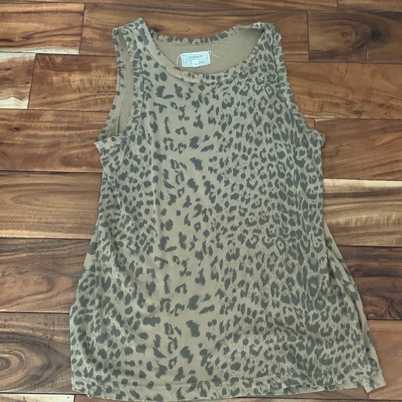 Current/Elliott Tops - Current Elliot cheetah print sleeveless tee